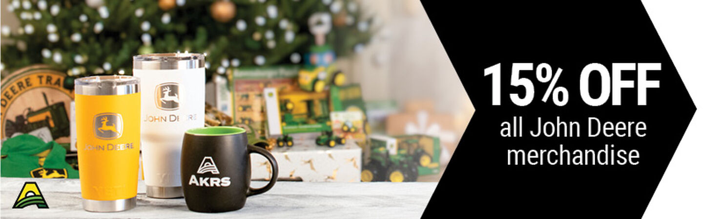 15% Off John Deere and AKRS Merchandise