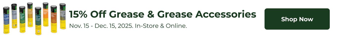 15% Off Grease and Grease Accessories