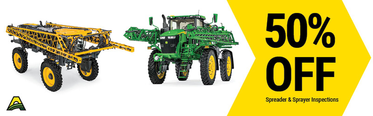 50% off Spreader and Sprayer Inspection