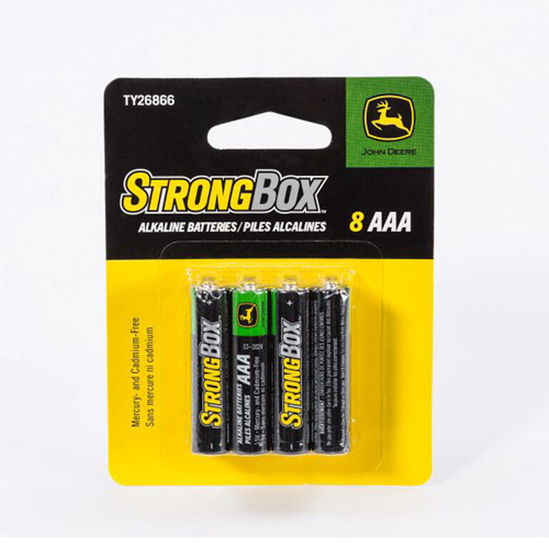 8-AAA StrongBox Alkaline Batteries - TY26866, 