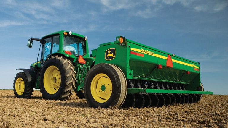 End-Wheel Grain Drills, 
