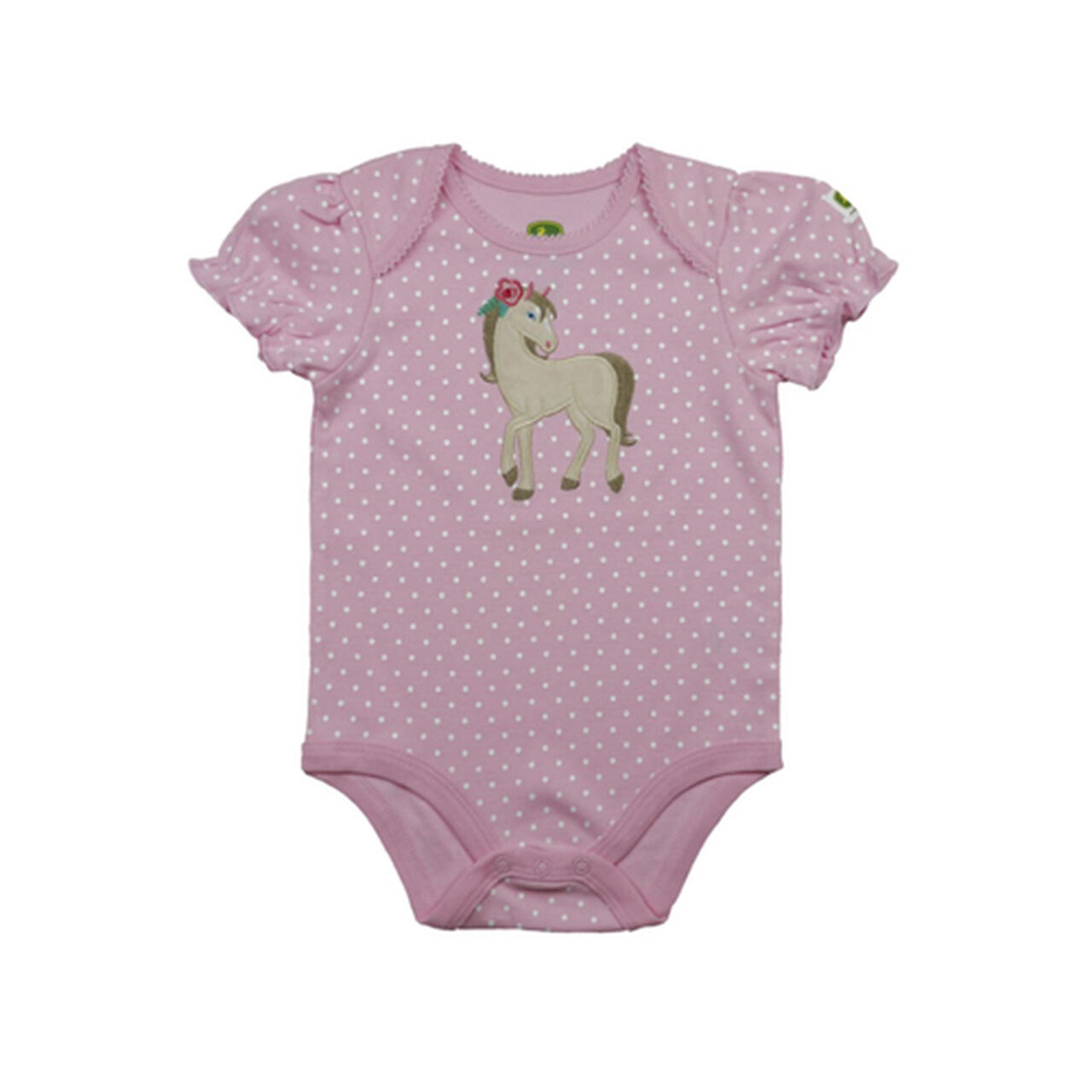Pink Polka Dot Horse Bodysuit - LP79616,  image number 0