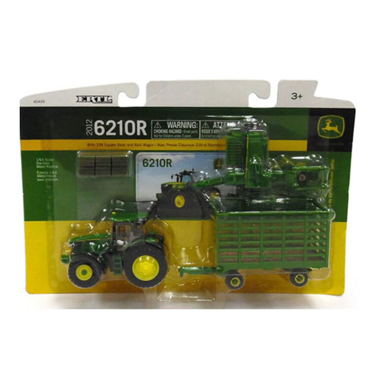 1:64 Scale 6210 Tractor With Baler and Wagon - TBE45439, 