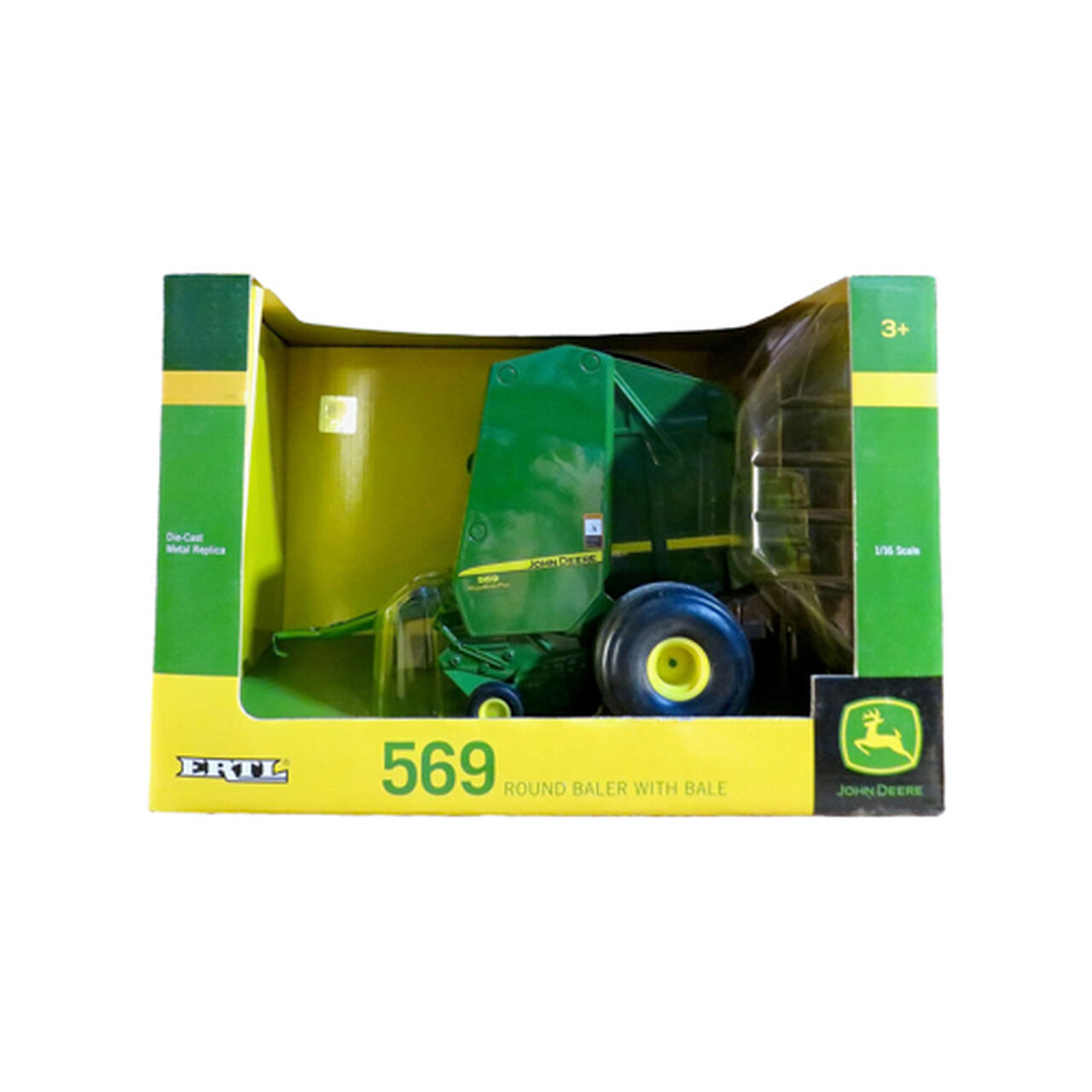 1:16 Scale 569 ERTL Round Baler with Bale Vehicle Attachment - LP51302,  image number 0