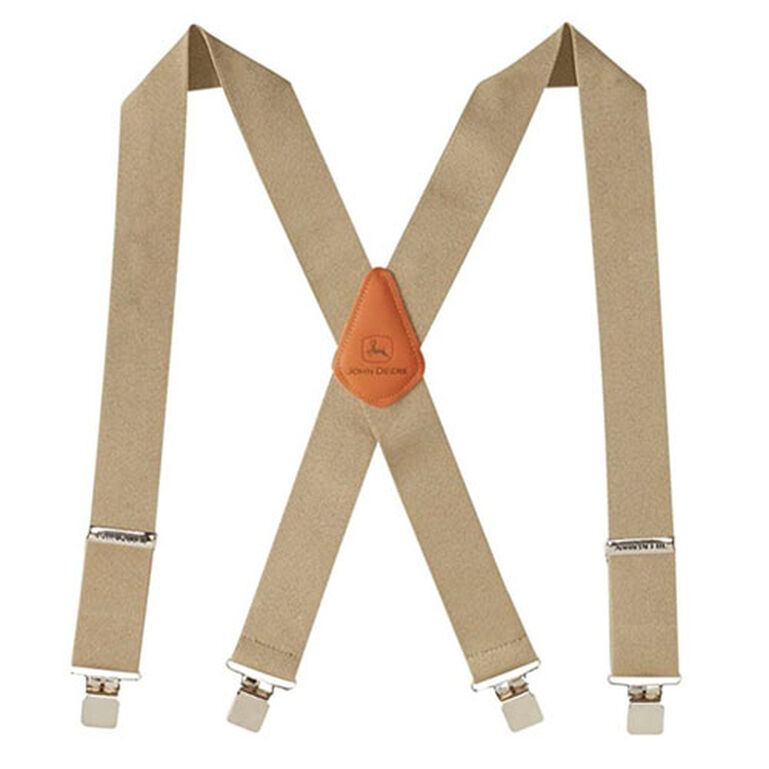 Khaki Tan Logger Style Suspenders - LP25946, 