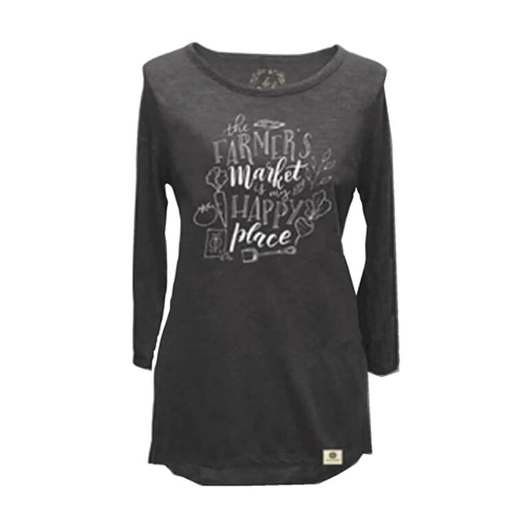 Black "Farmer's Market" T-Shirt, 