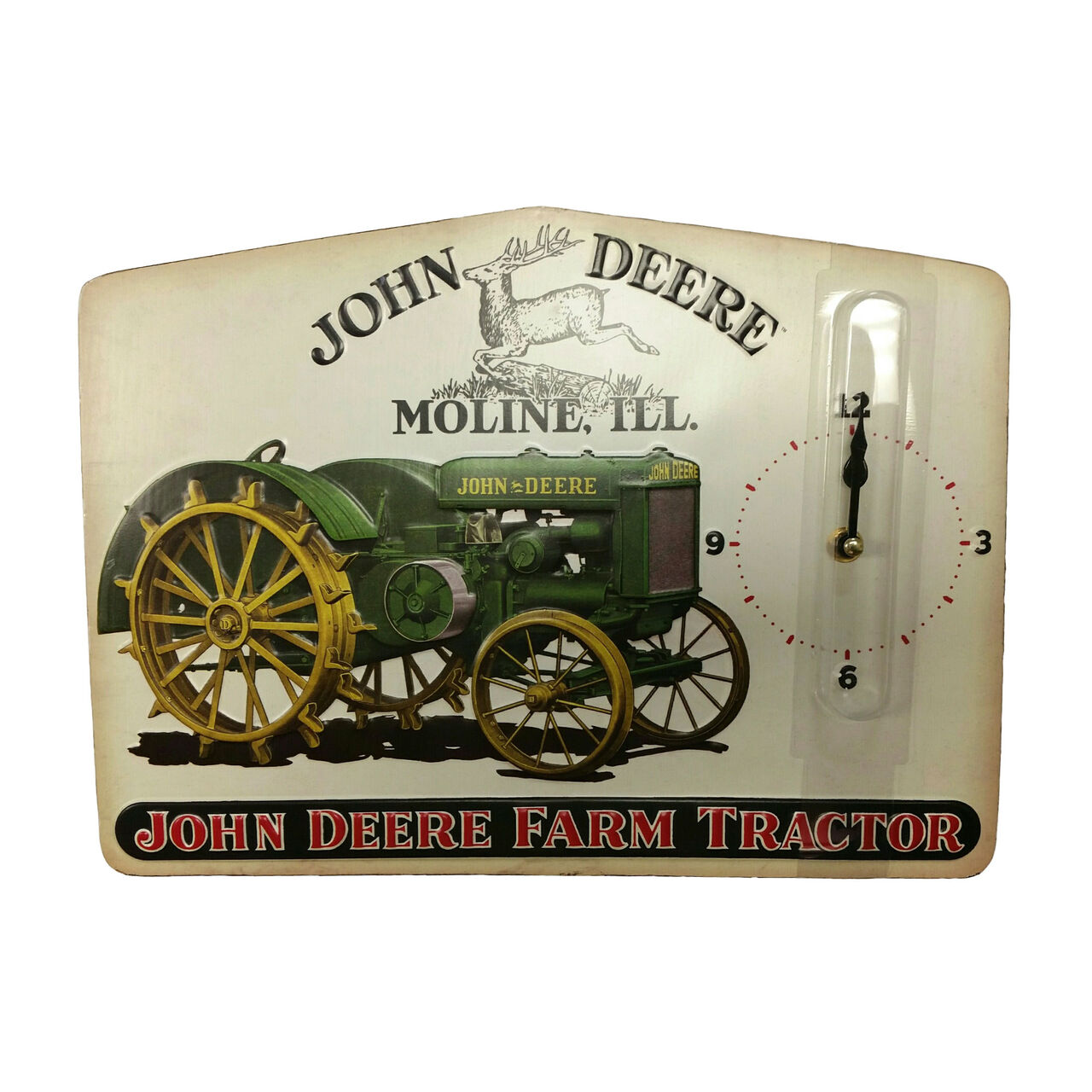 Farm Tractor Tin Clock,  image number 0