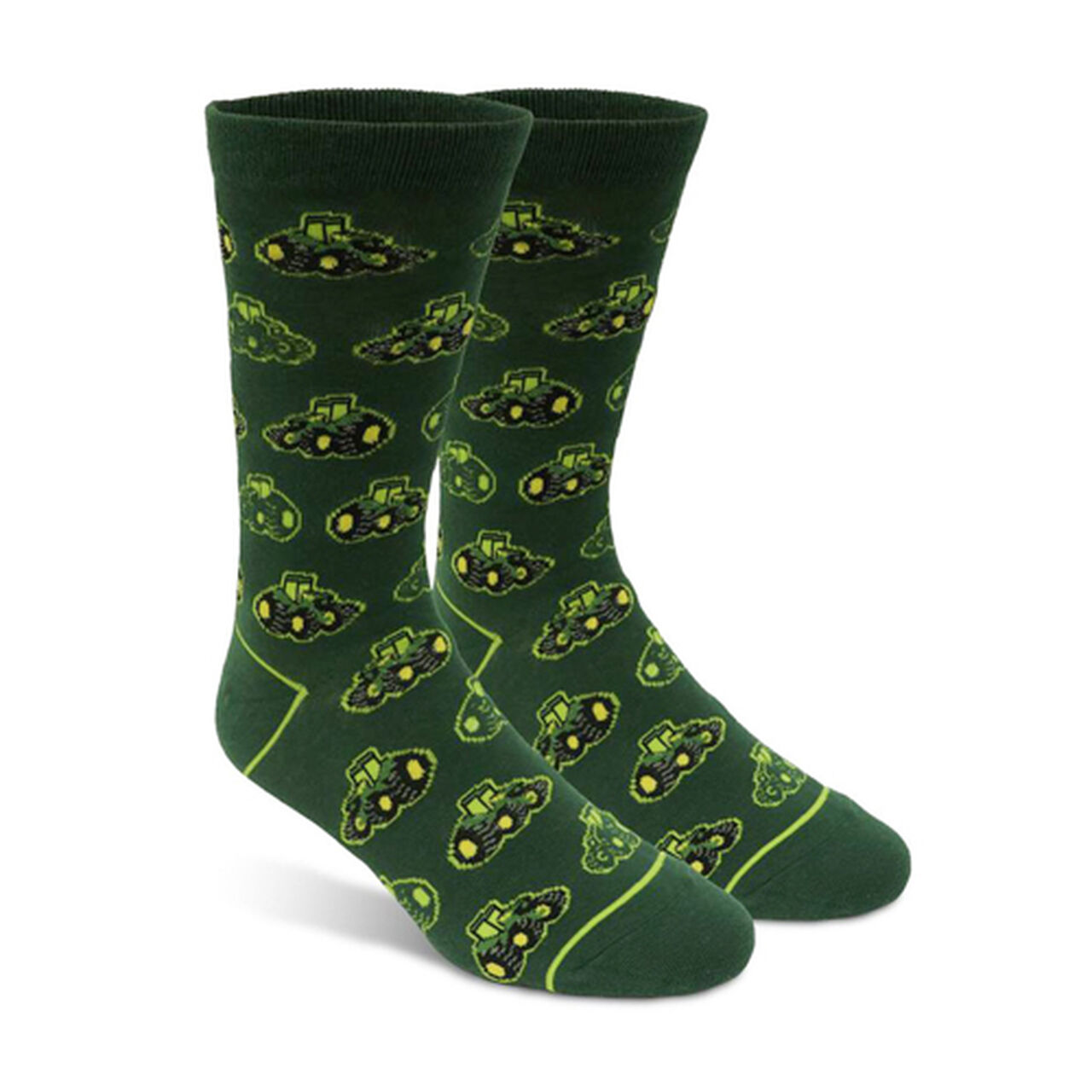 John Deere Men's Green Tractor Socks - LP74791,  image number 0