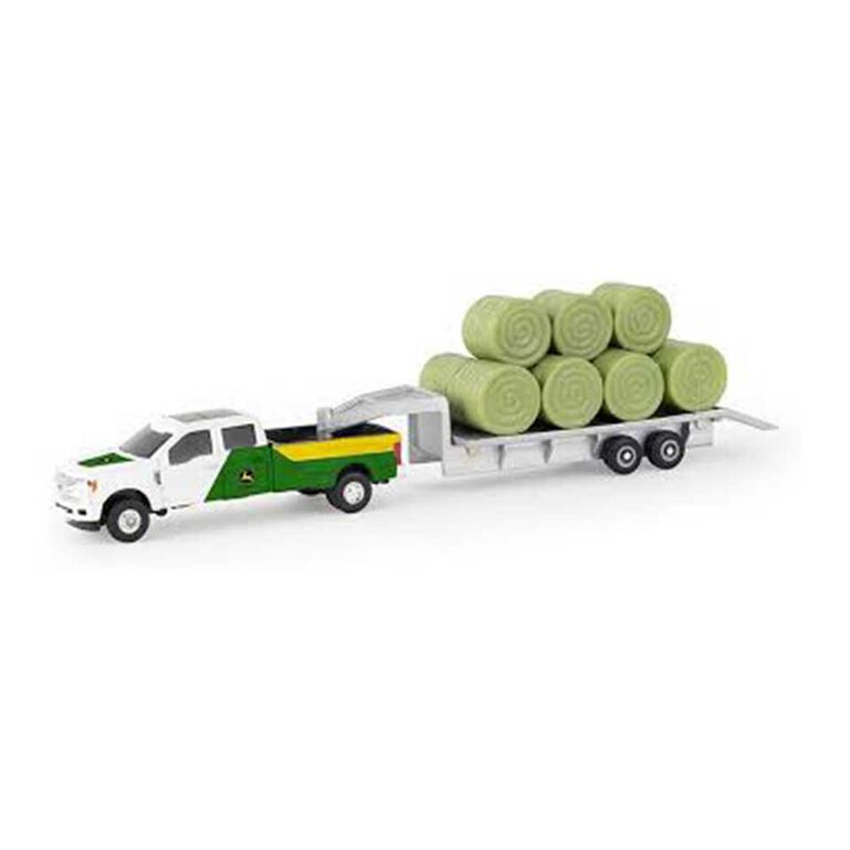 1:64 Pickup with Trailer with Bales - LP84529, 