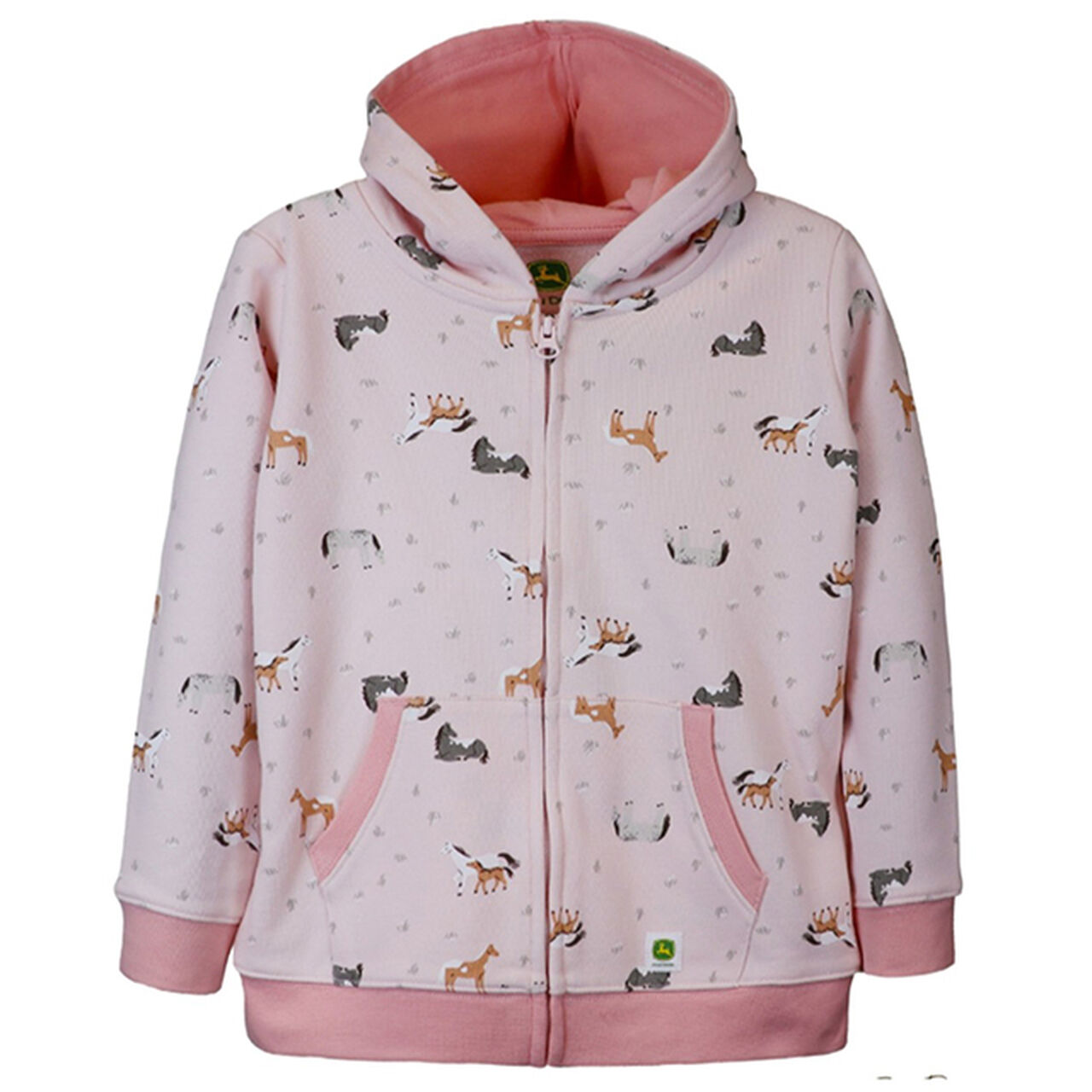 Pink Horse Zip Hoodie Sz 2T - LP864522,  image number 0