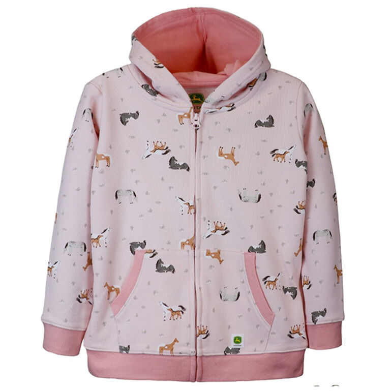 Pink Horse Zip Hoodie Sz 2T - LP864522, 