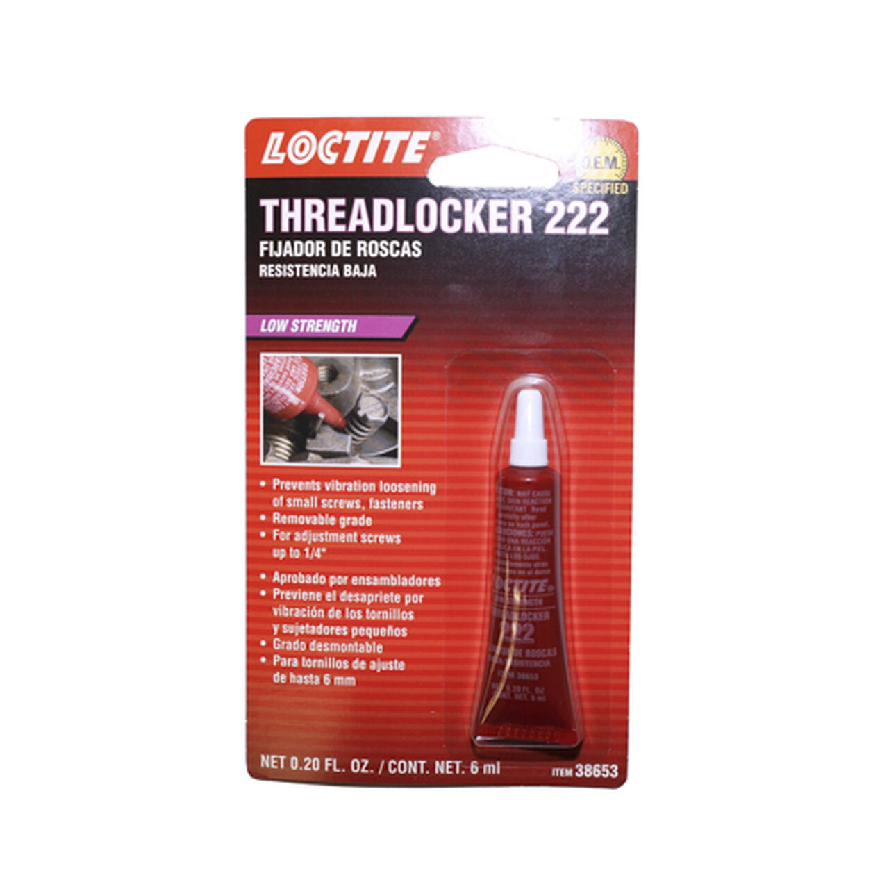 Threadlocker 222 - PM38653,  image number 0