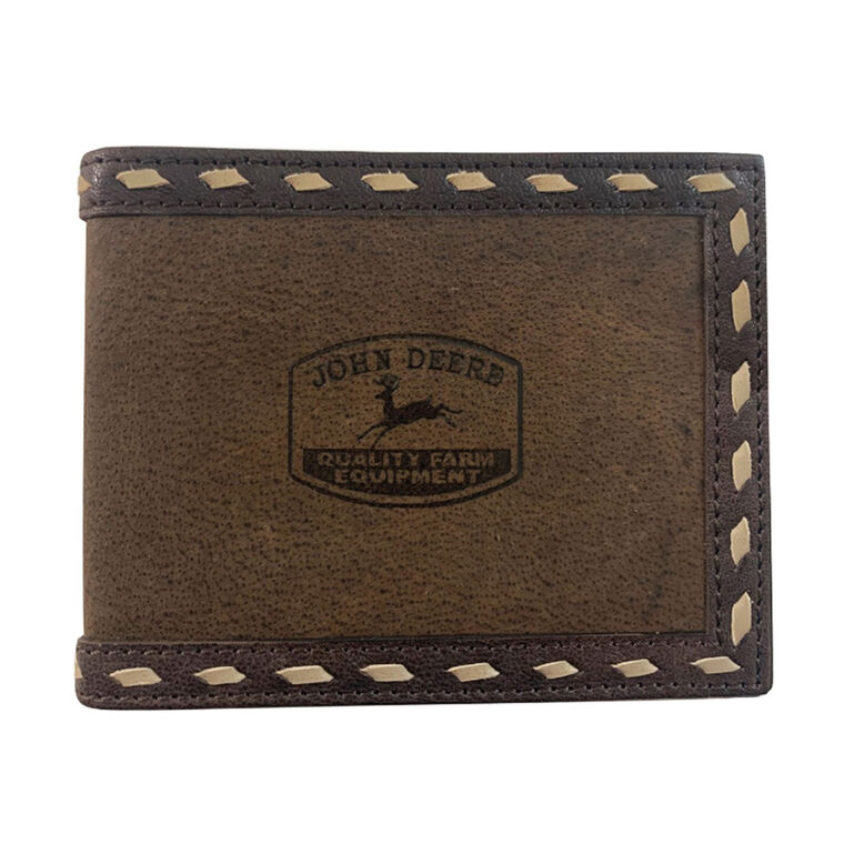Genuine Leather Laced Bifold Wallet - LP83120, 