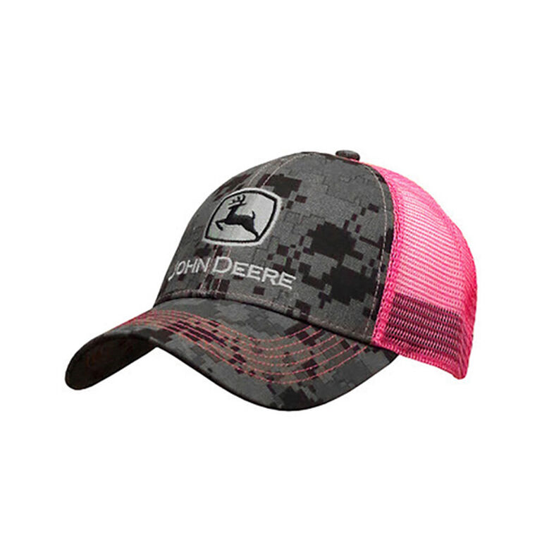 Women's Black Digital Camo and Pink Hat - LP67037, 