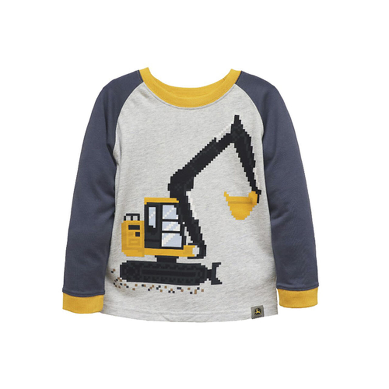Gray Long Sleeve Digital Excavator T-Shirt Sz 2T - LP816342,  image number 0
