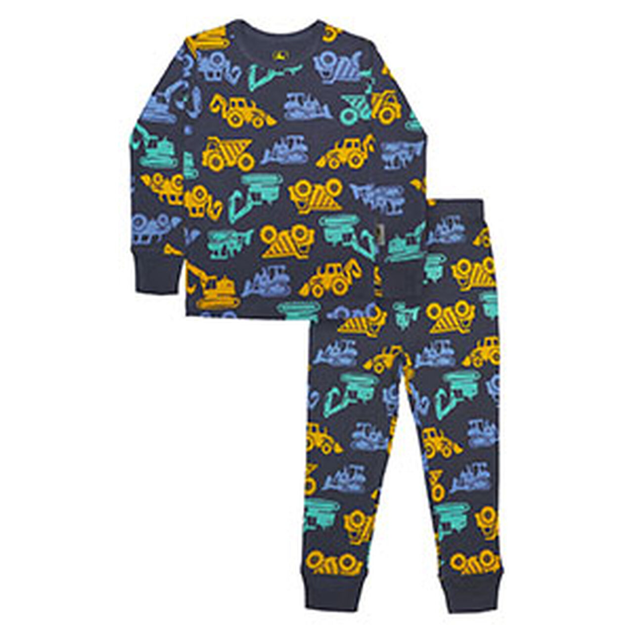 Ombre Blue 2 Pieces Construction Equipment Pajama Set  - LP83740,  image number 0
