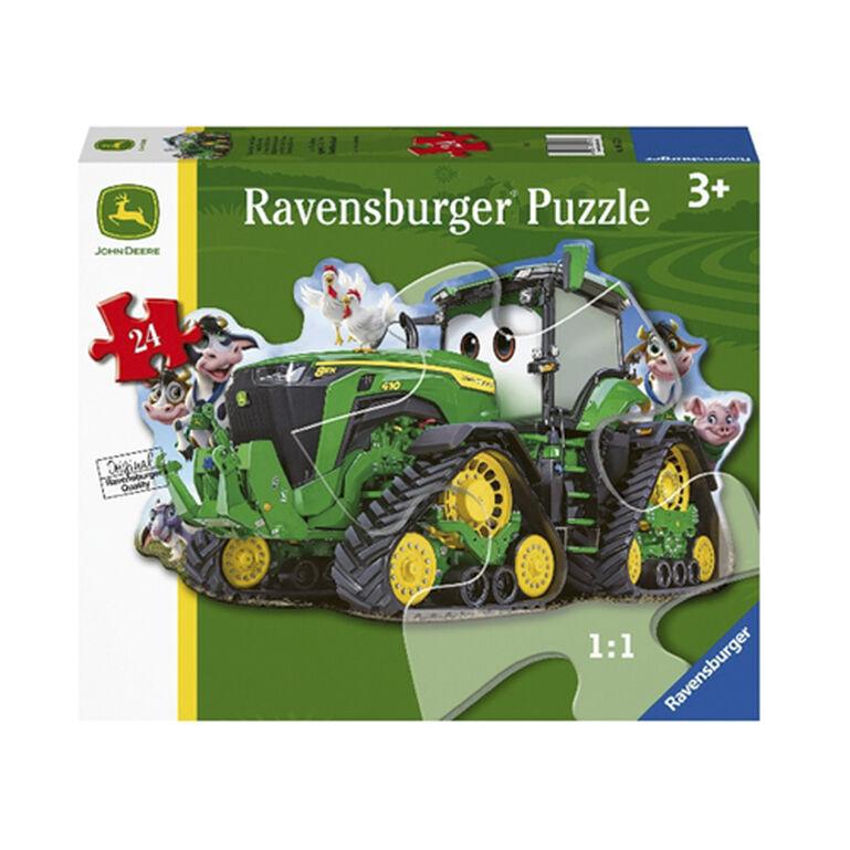 John Deere Kids 24 Pc Tractor Shaped Puzzle LP80433, 