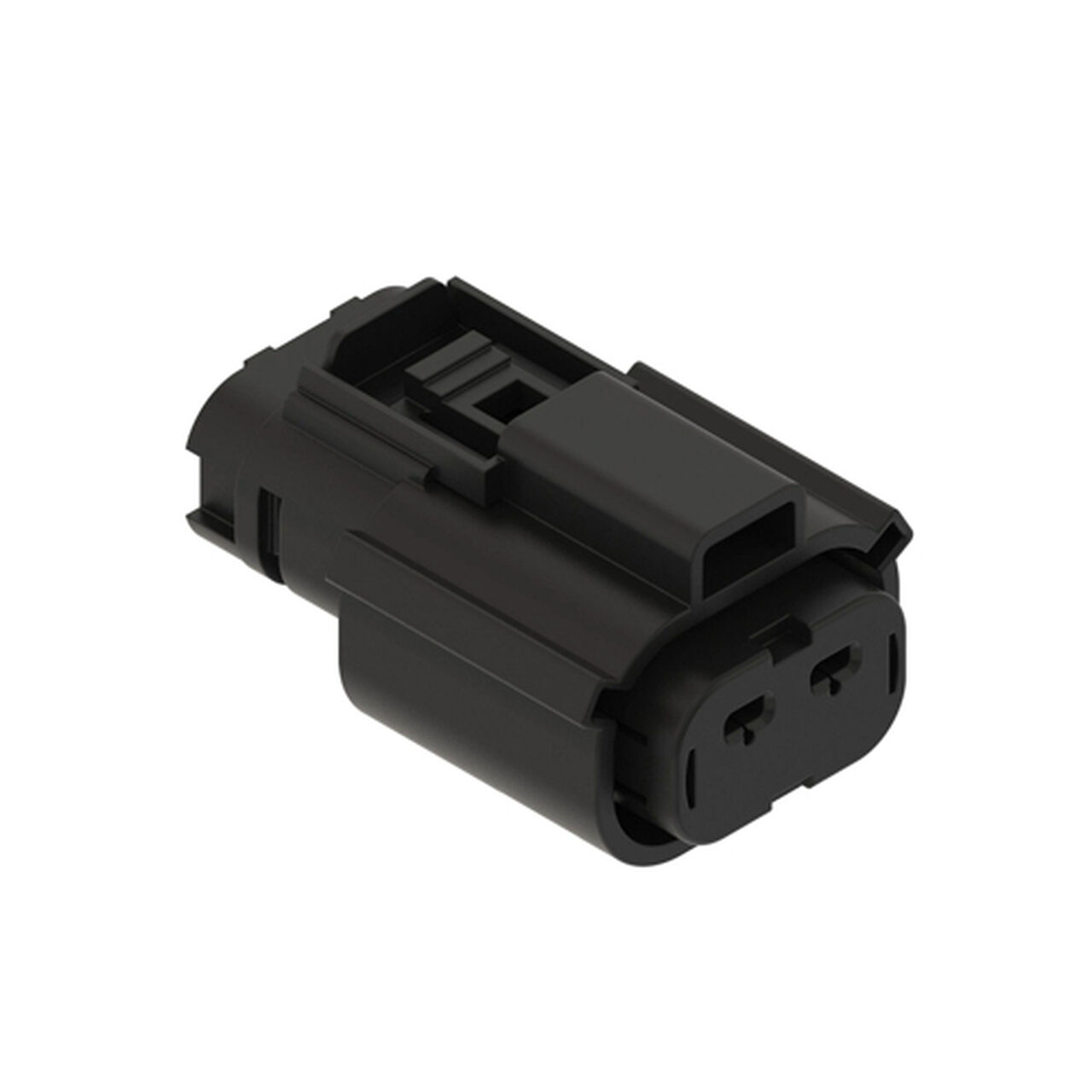 Black Internal Electrical Connector Housing, 2 Cavities - 57M10926,  image number 0