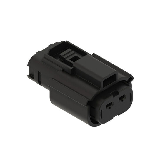 Black Internal Electrical Connector Housing, 2 Cavities - 57M10926,  image number 0