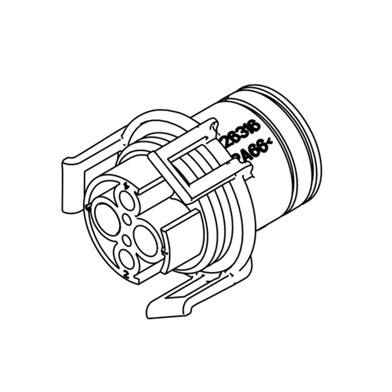 Electrical Connector Terminal Female - 57M8593,  image number 0