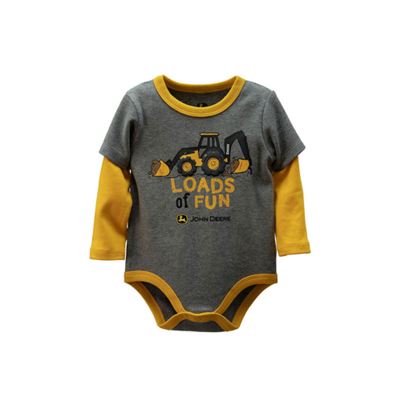 Gray Loads of Fun Bodysuit Sz 3/6M - LP707163,  image number 0