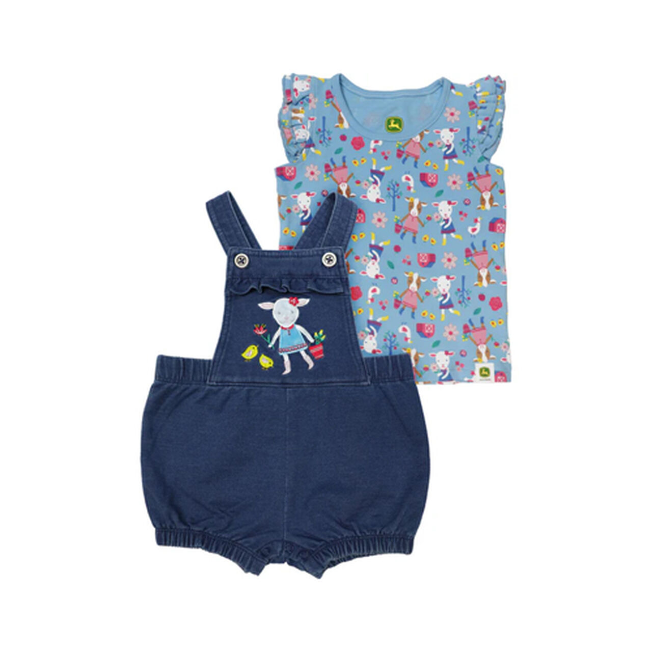 Overall Short Set Blue Animal Print - LP76046A,  image number 0