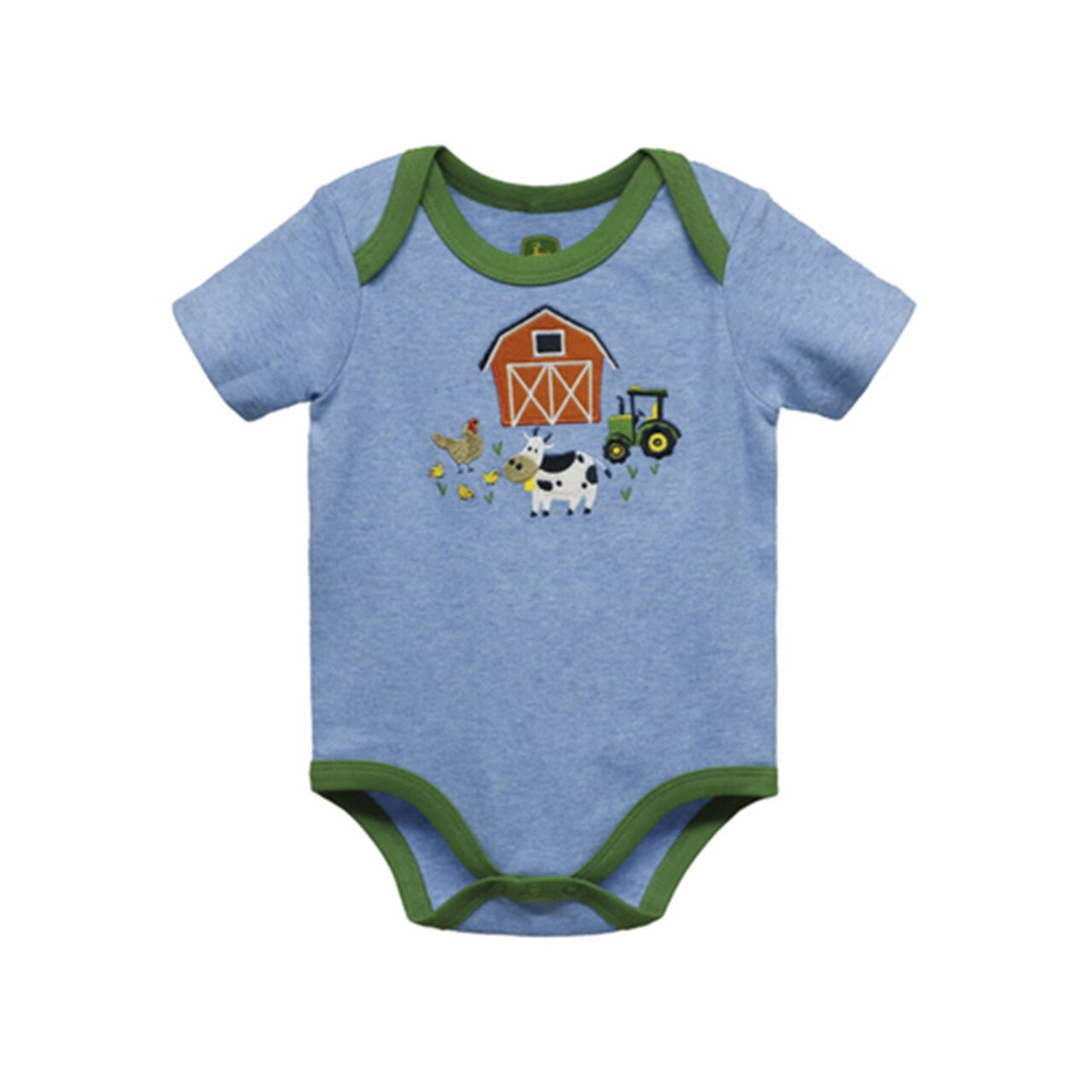 Blue Barnyard Bodysuit Sz 9/12M - LP829909,  image number 0