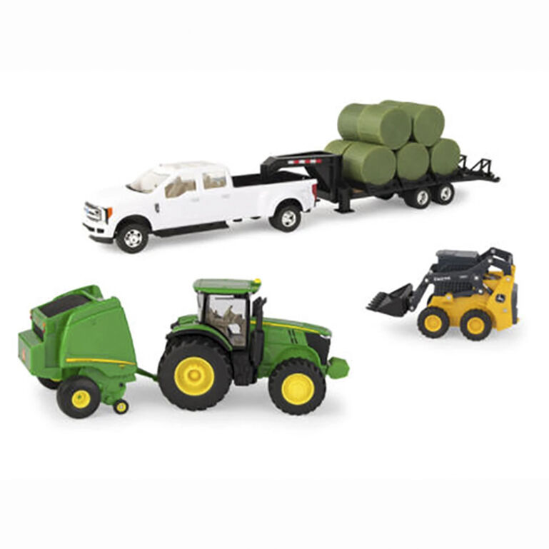 1:32 Scale Round Bale Haying Set - LP68841, 