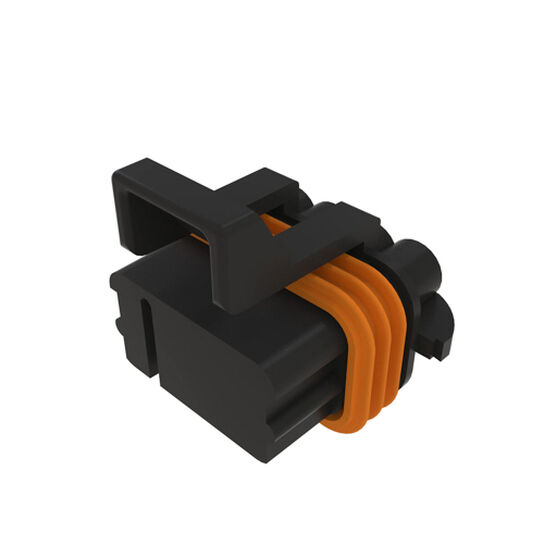 Black External Electrical Connector Housing, 8 Cavities - 57M7261,  image number 2