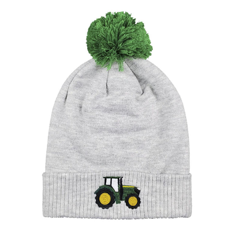 Green Gray Green Pom Tractor Stocking Hat - LP81234, 