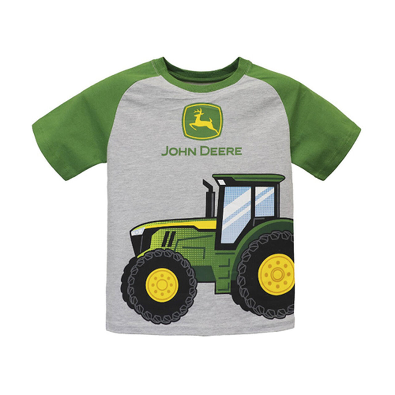 Gray Green Short Sleeve Tractor T-Shirt Sz 5 - LP830385,  image number 0