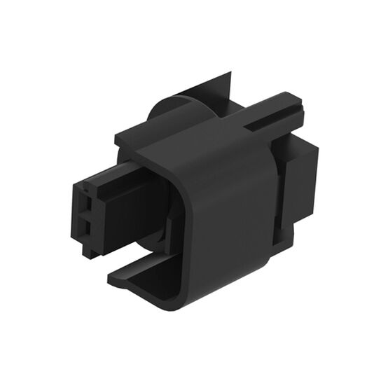 Black External Electrical Connector Housing, 2 Cavities - 57M9210,  image number 1