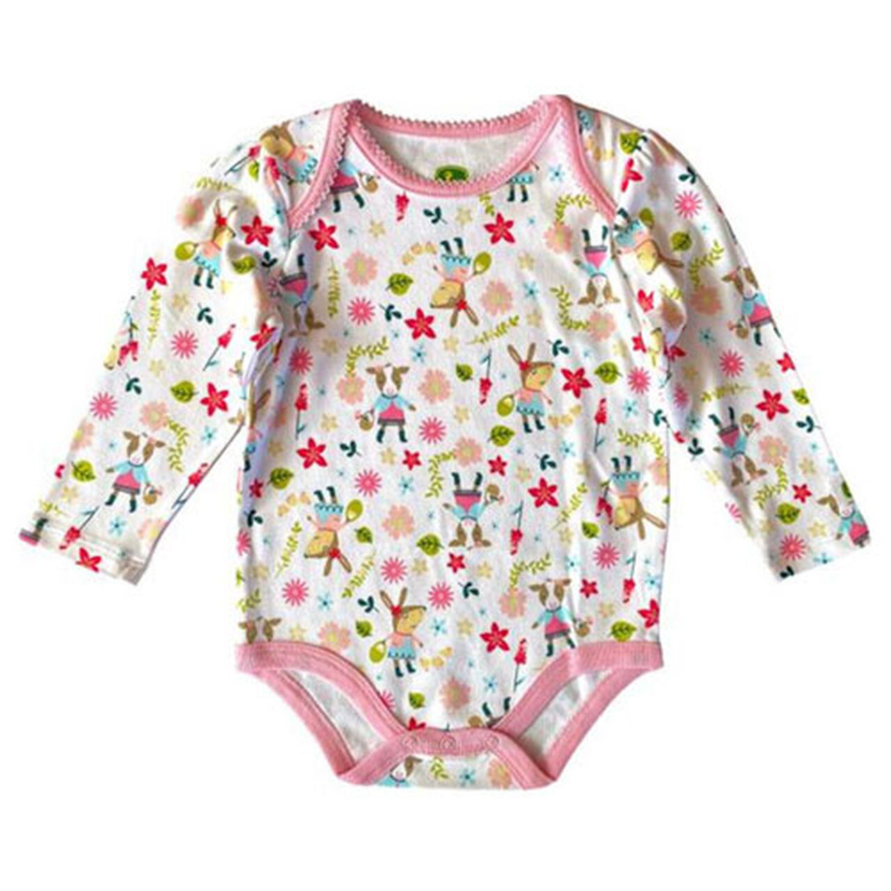 White Farm Friends Bodysuit - LP77416,  image number 0