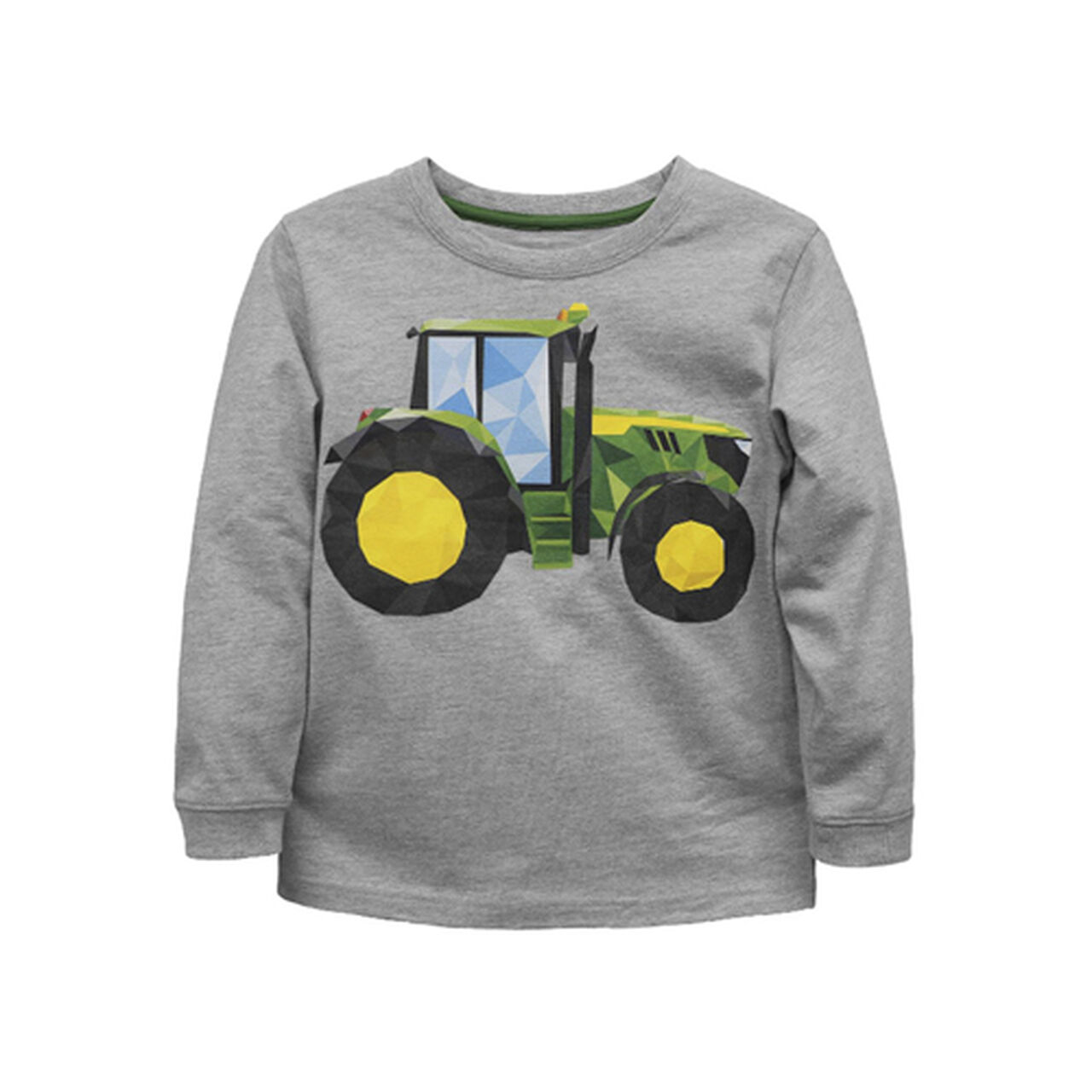 Gray Long Sleeve Polygon Tractor T-Shirt Sz 7 - LP816567,  image number 0