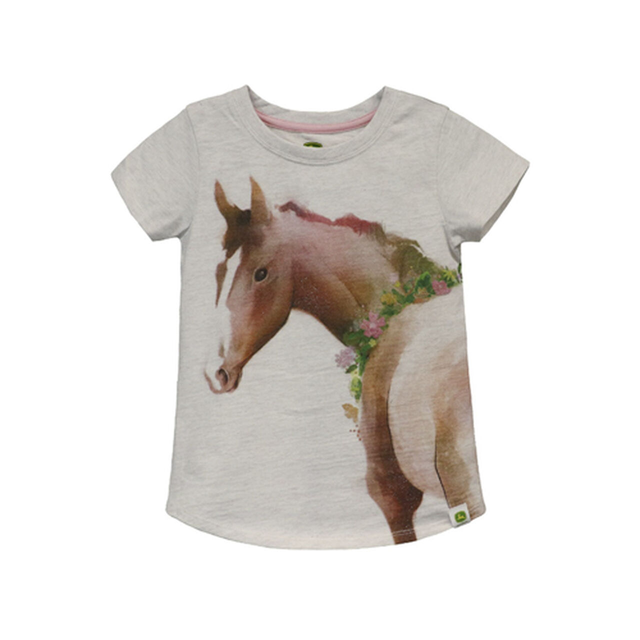 John Deere Oatmeal Horse Short Sleeve T-Shirt LP830635,  image number 0