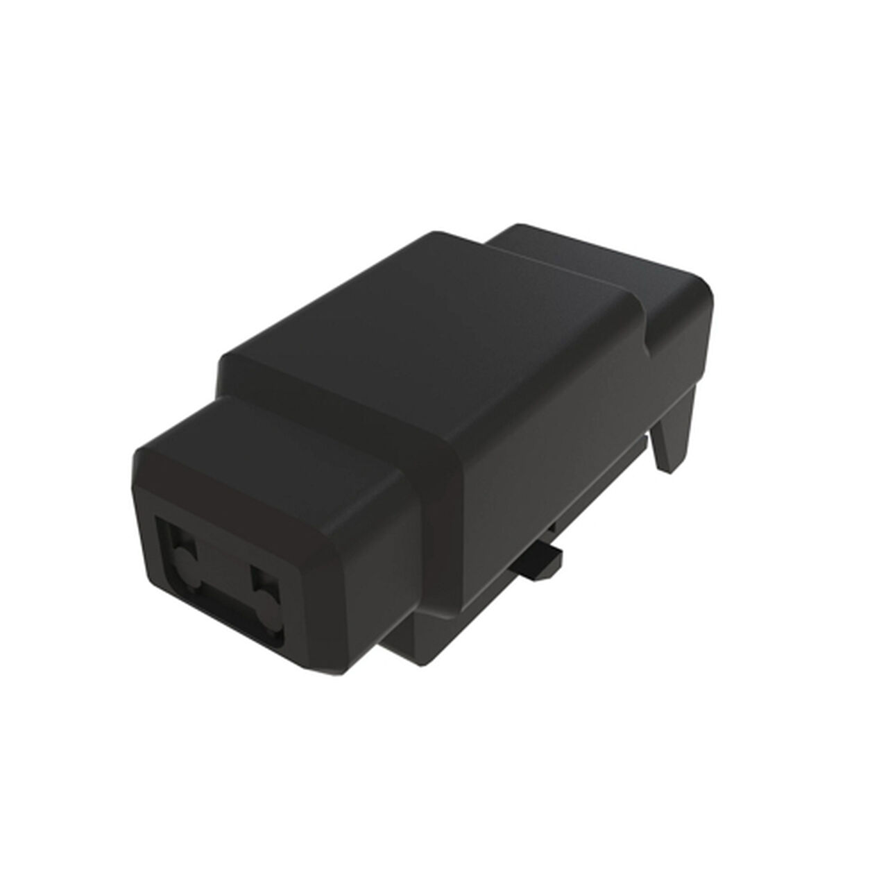 Black External Electrical Connector Housing, 2 Cavities - 57M10202,  image number 3