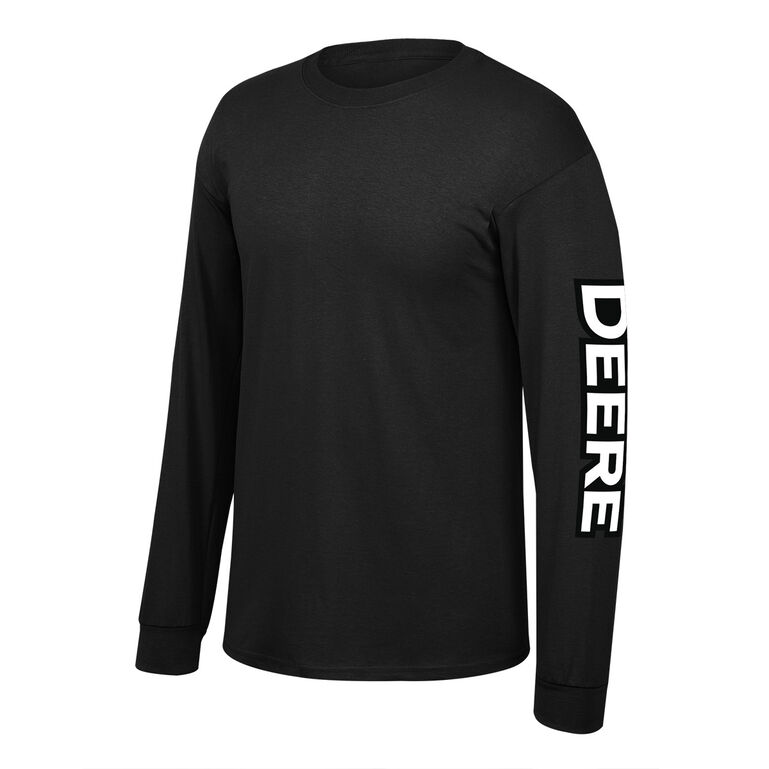 Heather Gray Long Sleeve DEERE Arm Logo, 