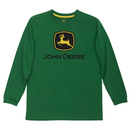 John Deere | Green Long Sleeve Logo T-Shirt Sz 8 - LP79420