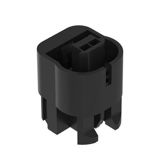 Black External Electrical Connector Housing, 2 Cavities - 57M8601,  image number 1
