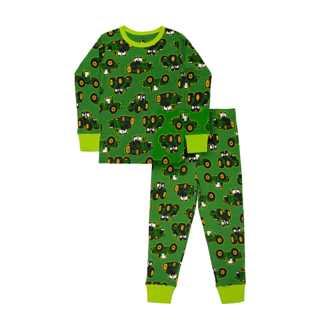 Green Tractor Toss 2 Pieces Pajamas Set - LP83738,  image number 0
