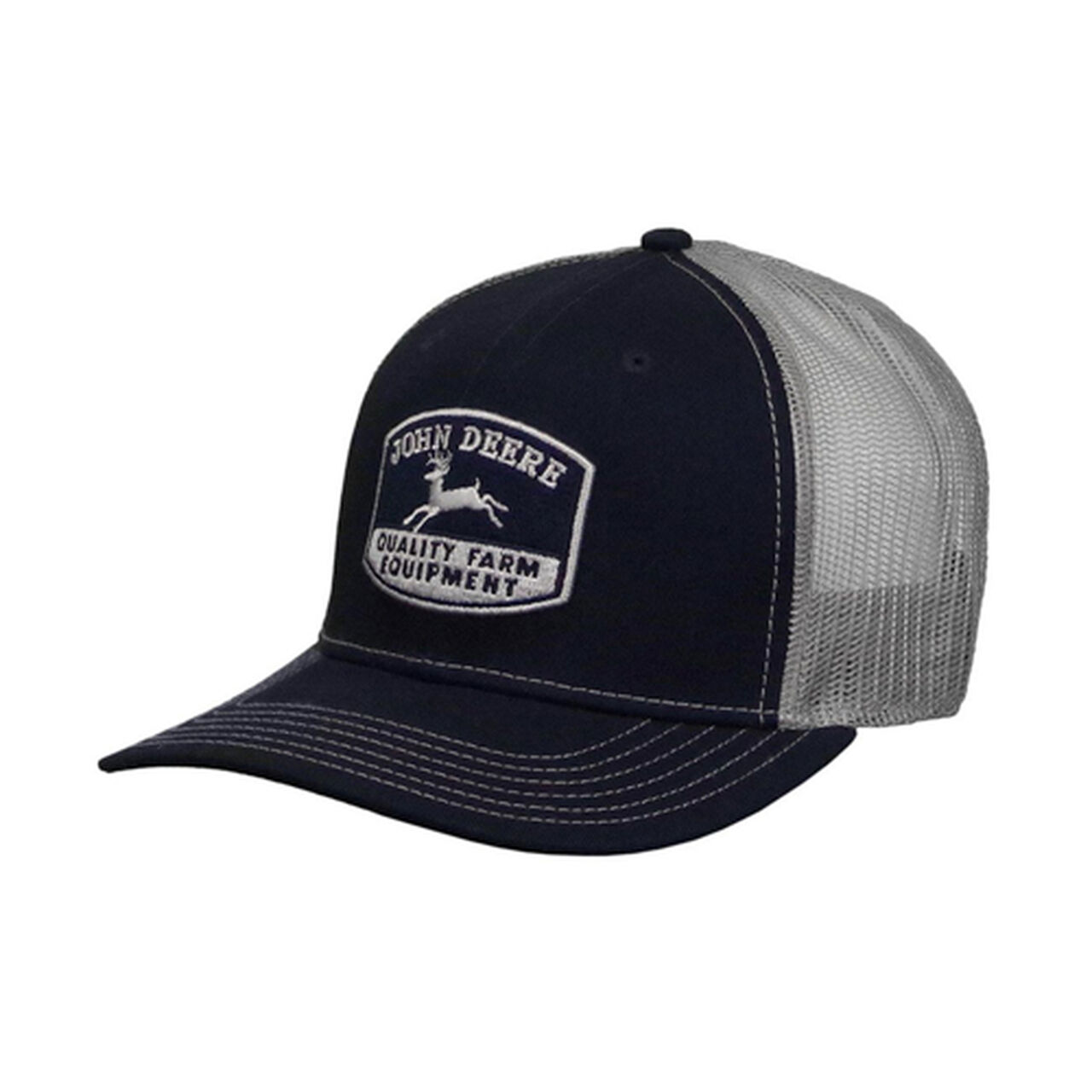 Navy Blue Gray Mesh Vintage Logo Hat - LP73373,  image number 0