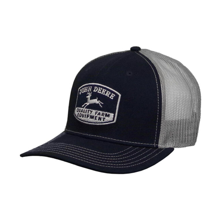 Navy Blue Gray Mesh Vintage Logo Hat - LP73373, 