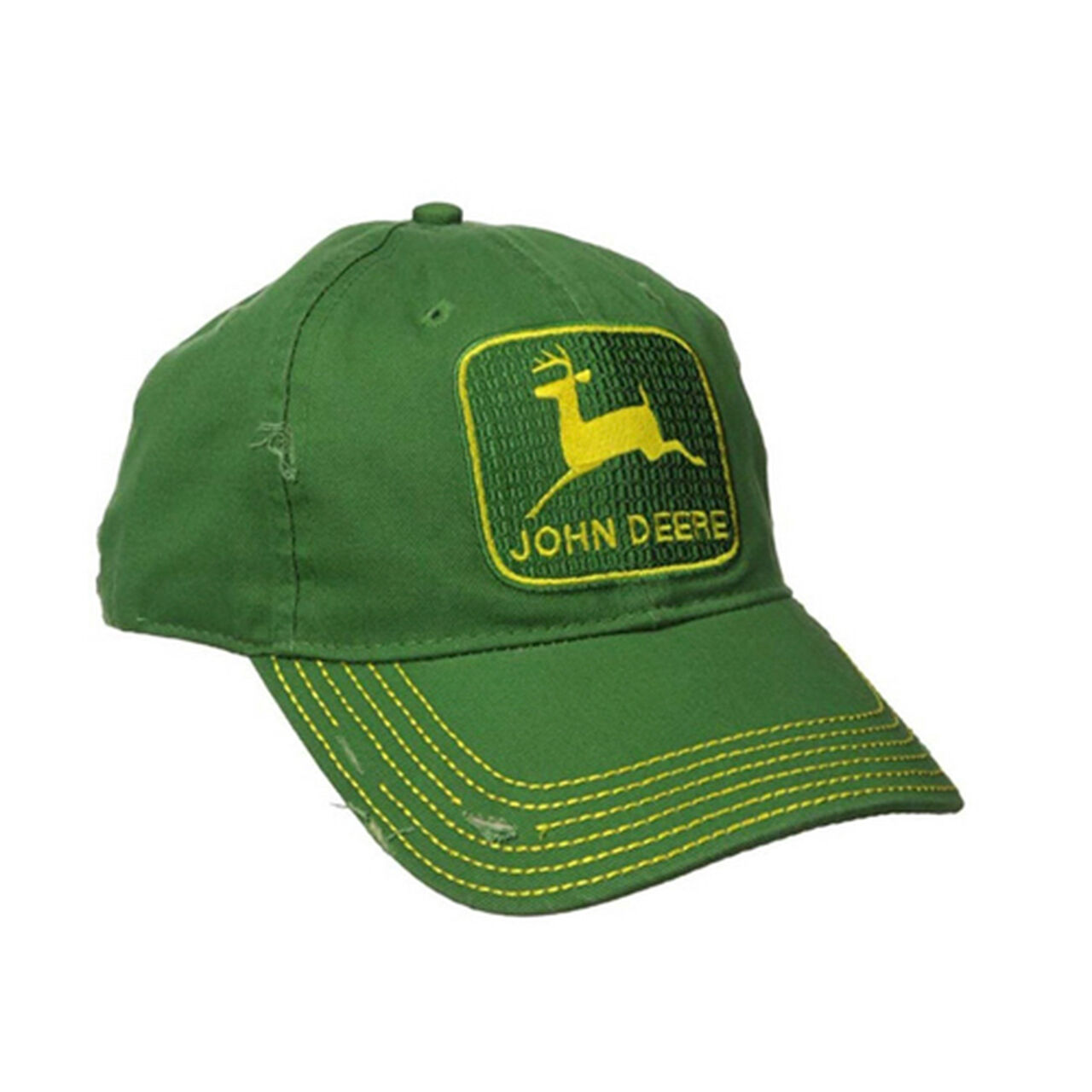 Green Vintage Logo Distressed Look Hat - LP48321,  image number 0