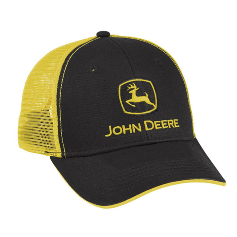 Black Twill Yellow Mesh Hat - LP69091, 