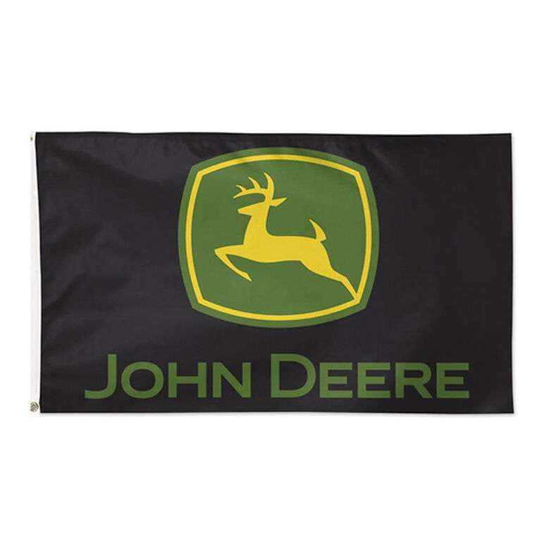 John Deere Black Logo DLX Flag - LP79686, 
