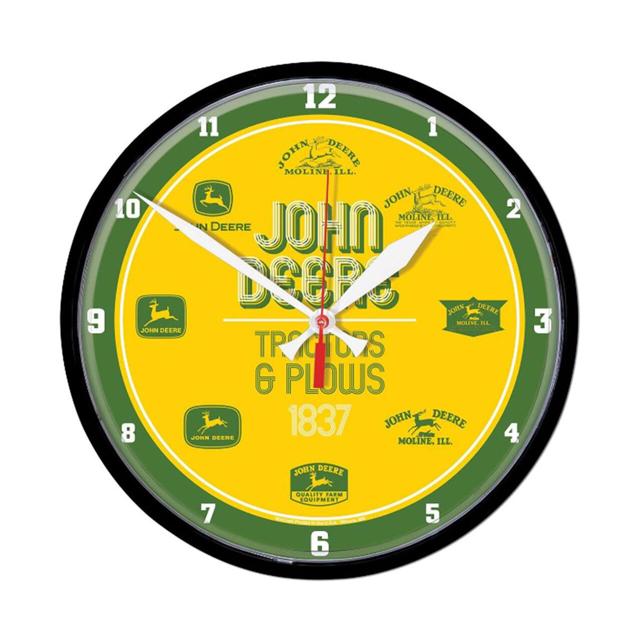 Yellow Round Vintage Logos Clock - LP79691,  image number 0