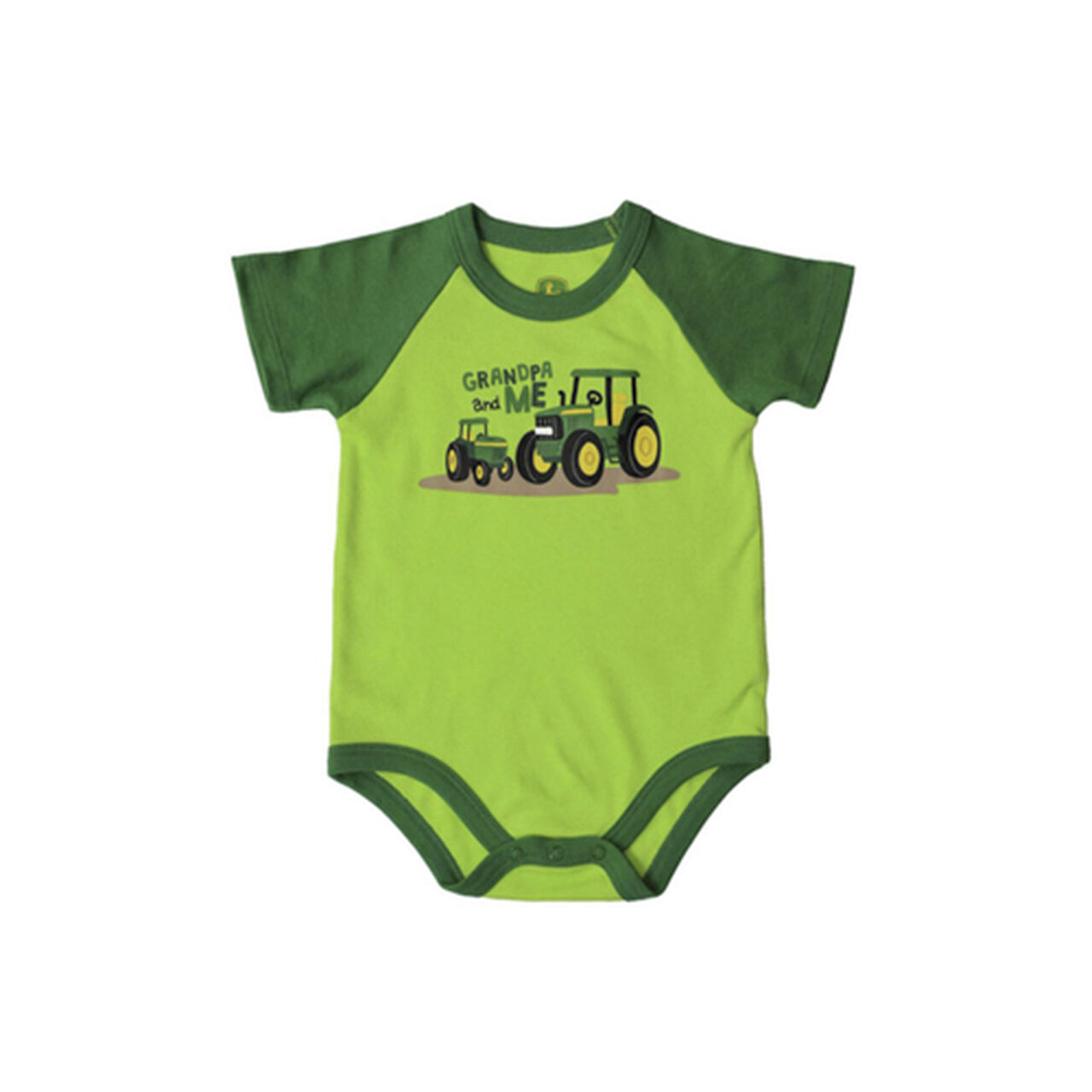 Green Grandpa And Me Tractor Bodysuit - LP75994,  image number 0