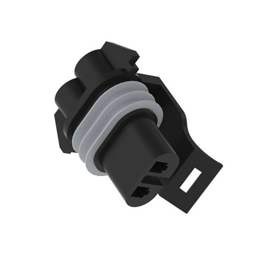 Black Internal Electrical Connector Housing, 3 Cavities - 57M7254,  image number 1