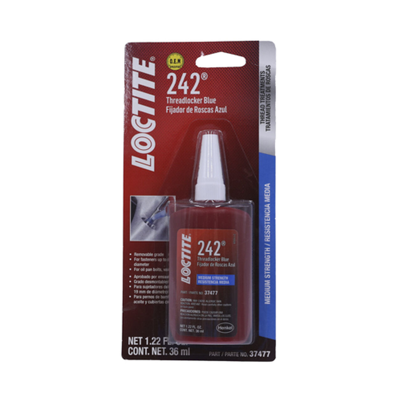 Threadlocker 242 Medium Strength - PM37477,  image number 0