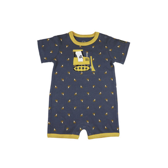 Ombre Blue Bulldozer Romper - LP79471,  image number 1